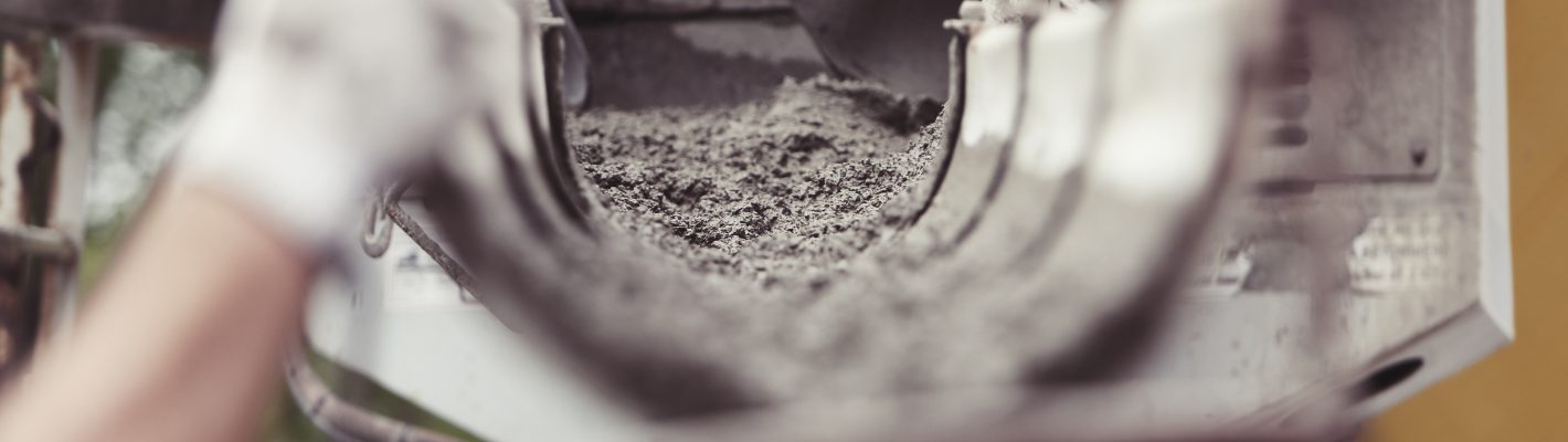 Betonmischer Abfluss